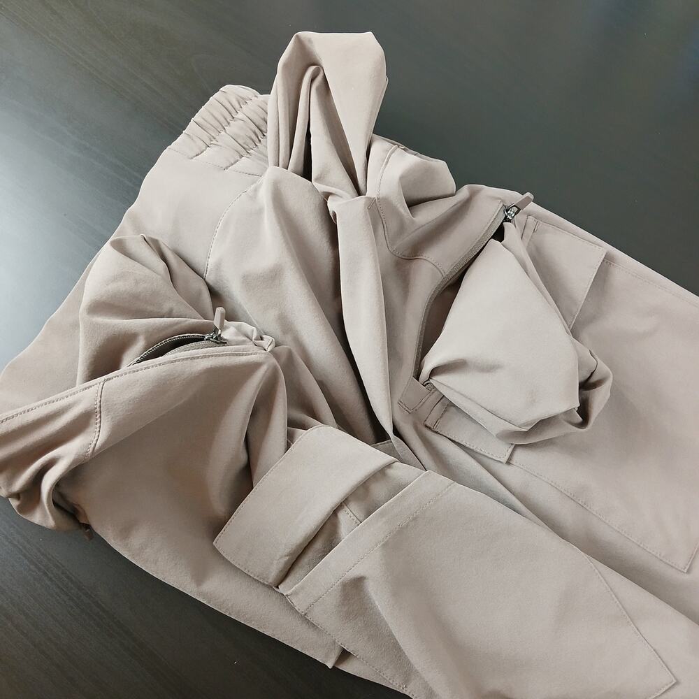 All in Motion Active Light Cargo Jogger Pants XS tan beige light brown athletic - Picture 13 of 13
